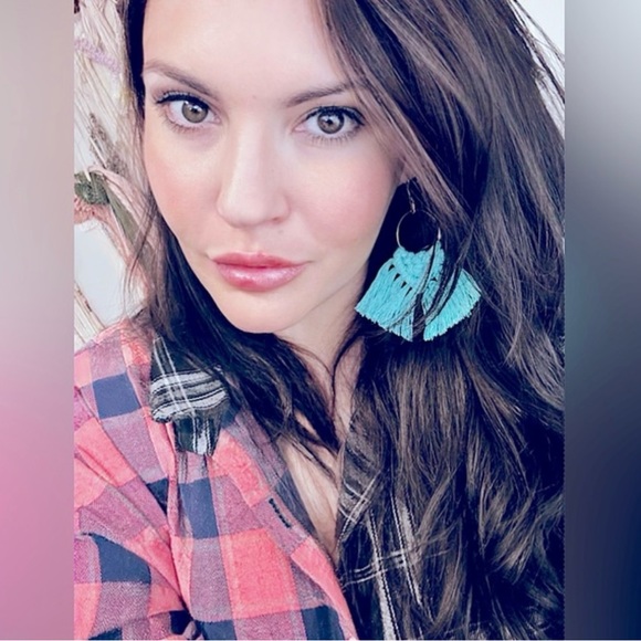 NEW @SOUL_EMBELLISH Stylish Modern Bohemian Handmade w/♥️Macramé Dangle Earrings - Picture 4 of 16